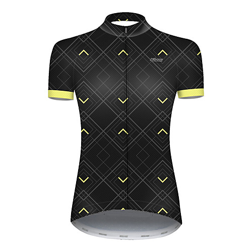 21Grams Women's Short Sleeve Cycling Jersey Nylon Polyester Black / Yellow Plaid / Checkered Patchwork Bike Jersey Top Mountain Bike MTB Road Bike Cycling Breathable Quick Dry Ultraviolet Resistant
21Grams Women's Short Sleeve Cycling Jersey Nylon Polyester Black / Yellow Plaid / Checkered Patchwork Bike Jersey Top Mountain Bike MTB Road Bike Cycling Breathable Quick Dry Ultraviolet Resistant