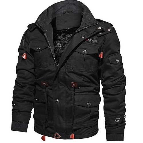 Men's Jacket Daily Winter Regular Coat Stand Collar Regular Fit Basic Jacket Long Sleeve Solid Colored Army Green Khaki / Cotton
Men's Jacket Daily Winter Regular Coat Stand Collar Regular Fit Basic Jacket Long Sleeve Solid Colored Army Green Khaki / Cotton