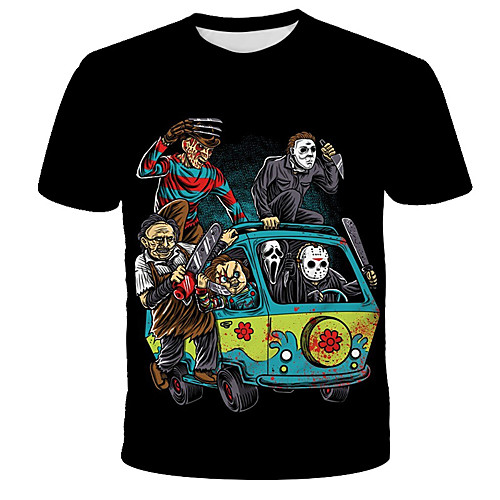 Men's T shirt Cartoon Graphic Print Short Sleeve Daily Tops Streetwear Exaggerated Black
Men's T shirt Cartoon Graphic Print Short Sleeve Daily Tops Streetwear Exaggerated Black