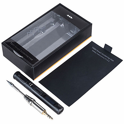MINI TS80 Digital OLED USB Type-C Programable Soldering Iron Station Solder Tool Built-in STM32 Chip - More Acc Package
MINI TS80 Digital OLED USB Type-C Programable Soldering Iron Station Solder Tool Built-in STM32 Chip - More Acc Package
