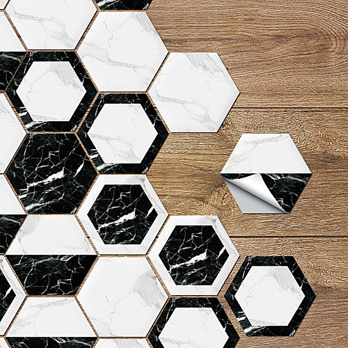 Black And White Marble Floor Paste Bathroom Waterproof Wear-resistant Non-slip Paste Living Room Kitchen Self-adhesive Wall Paste 10Pcs 11.520cm
Black And White Marble Floor Paste Bathroom Waterproof Wear-resistant Non-slip Paste Living Room Kitchen Self-adhesive Wall Paste 10Pcs 11.520cm