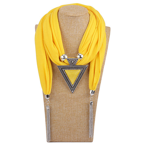 Women's Statement Necklace Scarf Necklace Tassel Unique Design Ethnic Fashion Trendy Fabric Blue Yellow Blushing Pink Red Gray 40 cm Necklace Jewelry For Street Prom Beach Festival
Women's Statement Necklace Scarf Necklace Tassel Unique Design Ethnic Fashion Trendy Fabric Blue Yellow Blushing Pink Red Gray 40 cm Necklace Jewelry For Street Prom Beach Festival