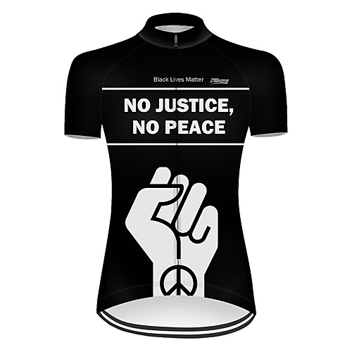 21Grams Women's Short Sleeve Cycling Jersey Summer Nylon Polyester Black Solid Color Peace & Love Bike Jersey Top Mountain Bike MTB Road Bike Cycling Ultraviolet Resistant Quick Dry Breathable Sports
21Grams Women's Short Sleeve Cycling Jersey Summer Nylon Polyester Black Solid Color Peace & Love Bike Jersey Top Mountain Bike MTB Road Bike Cycling Ultraviolet Resistant Quick Dry Breathable Sports