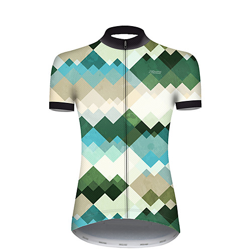 21Grams Women's Short Sleeve Cycling Jersey Summer Nylon Polyester GrayGreen Plaid Checkered Gradient Geometic Bike Jersey Top Mountain Bike MTB Road Bike Cycling Ultraviolet Resistant Quick Dry
21Grams Women's Short Sleeve Cycling Jersey Summer Nylon Polyester GrayGreen Plaid Checkered Gradient Geometic Bike Jersey Top Mountain Bike MTB Road Bike Cycling Ultraviolet Resistant Quick Dry