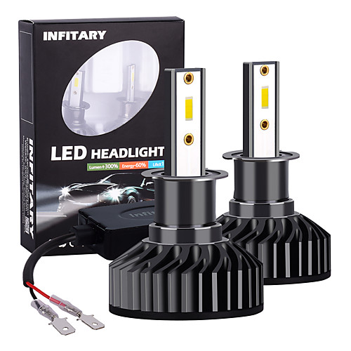 INFITARY 2pcs High Power LED H3 Auto Car Headlight Bulb 72W 8000LM LED Car Light Bulbs
INFITARY 2pcs High Power LED H3 Auto Car Headlight Bulb 72W 8000LM LED Car Light Bulbs