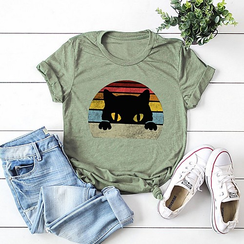 Women's Cartoon T-shirt Daily Wine / White / Black / Yellow / Blushing Pink / Army Green / Green / Light gray
Women's Cartoon T-shirt Daily Wine / White / Black / Yellow / Blushing Pink / Army Green / Green / Light gray