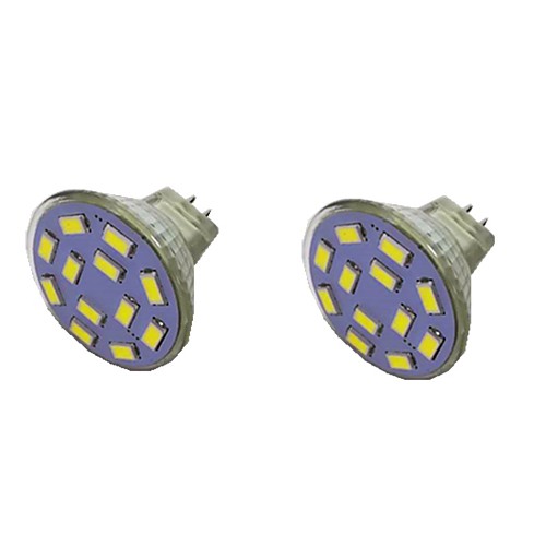 2pcs 2 W LED Spotlight 300 lm MR11 12 LED Beads SMD 5730 Warm White Natural White White 9-30 V
2pcs 2 W LED Spotlight 300 lm MR11 12 LED Beads SMD 5730 Warm White Natural White White 9-30 V