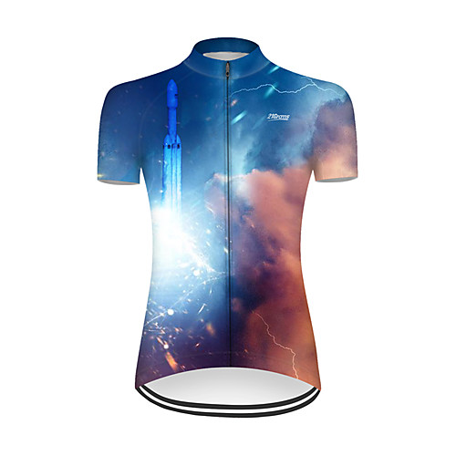 21Grams Women's Short Sleeve Cycling Jersey Nylon Polyester RedBlue 3D Gradient Rocket Bike Jersey Top Mountain Bike MTB Road Bike Cycling Breathable Quick Dry Ultraviolet Resistant Sports Clothing
21Grams Women's Short Sleeve Cycling Jersey Nylon Polyester RedBlue 3D Gradient Rocket Bike Jersey Top Mountain Bike MTB Road Bike Cycling Breathable Quick Dry Ultraviolet Resistant Sports Clothing