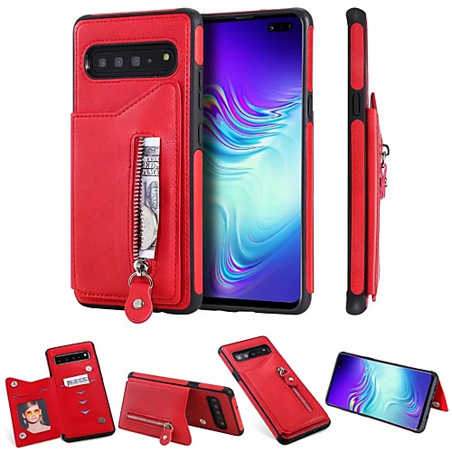 Case For Samsung Galaxy Galaxy S10 / Galaxy S10 Plus / Galaxy S10 E Wallet / Card Holder Back Cover Solid Colored PU Leather for Samsung S20 / S20 Plus / S20 Ultra
Case For Samsung Galaxy Galaxy S10 / Galaxy S10 Plus / Galaxy S10 E Wallet / Card Holder Back Cover Solid Colored PU Leather for Samsung S20 / S20 Plus / S20 Ultra