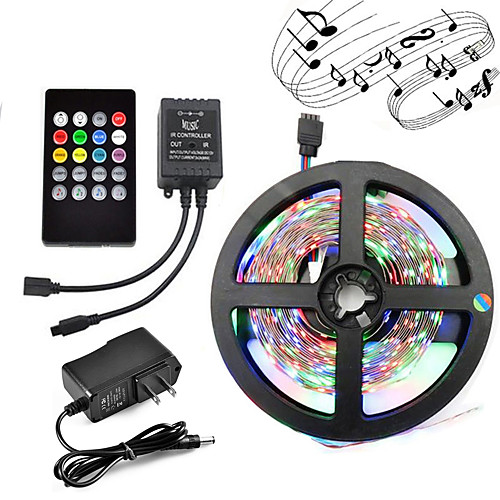 Music Happy Light Strip Waterproof 5m Light Sets RGB LEDTiktok Light Strips 300 LEDs 2835 SMD with IR 24 key Remote Control and 12V Adapter kit for Party Carnival
Music Happy Light Strip Waterproof 5m Light Sets RGB LEDTiktok Light Strips 300 LEDs 2835 SMD with IR 24 key Remote Control and 12V Adapter kit for Party Carnival