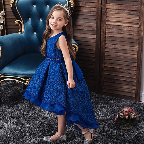 Princess / Ball Gown Floor Length Wedding / Party Flower Girl Dresses - Lace / Tulle Sleeveless Jewel Neck with Sash / Ribbon / Embroidery
Princess / Ball Gown Floor Length Wedding / Party Flower Girl Dresses - Lace / Tulle Sleeveless Jewel Neck with Sash / Ribbon / Embroidery