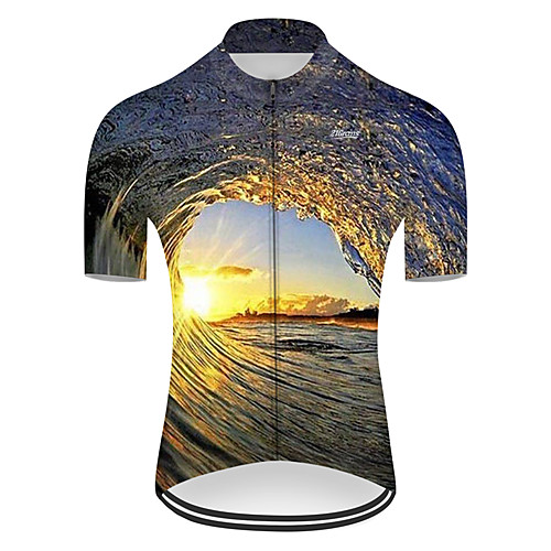 21Grams Men's Short Sleeve Cycling Jersey Summer Nylon Polyester Black / Yellow Gradient 3D Bike Jersey Top Mountain Bike MTB Road Bike Cycling Ultraviolet Resistant Quick Dry Breathable Sports
21Grams Men's Short Sleeve Cycling Jersey Summer Nylon Polyester Black / Yellow Gradient 3D Bike Jersey Top Mountain Bike MTB Road Bike Cycling Ultraviolet Resistant Quick Dry Breathable Sports