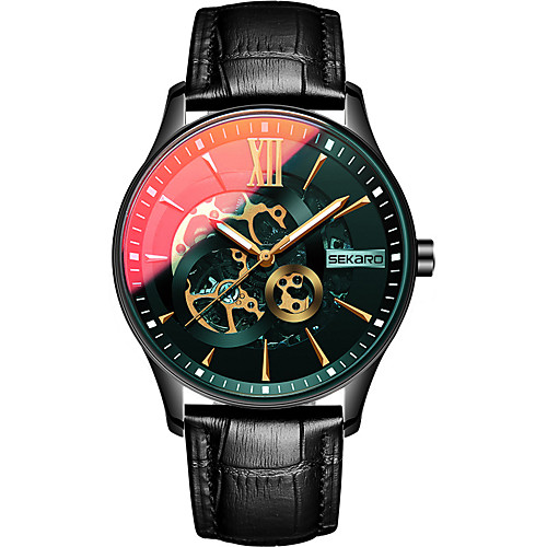 Men's Mechanical Watch Automatic self-winding Modern Style Sporty Stainless Steel Water Resistant / Waterproof Hollow Engraving Analog Fashion Cool - Black / Silver BlackGloden Gold
Men's Mechanical Watch Automatic self-winding Modern Style Sporty Stainless Steel Water Resistant / Waterproof Hollow Engraving Analog Fashion Cool - Black / Silver BlackGloden Gold