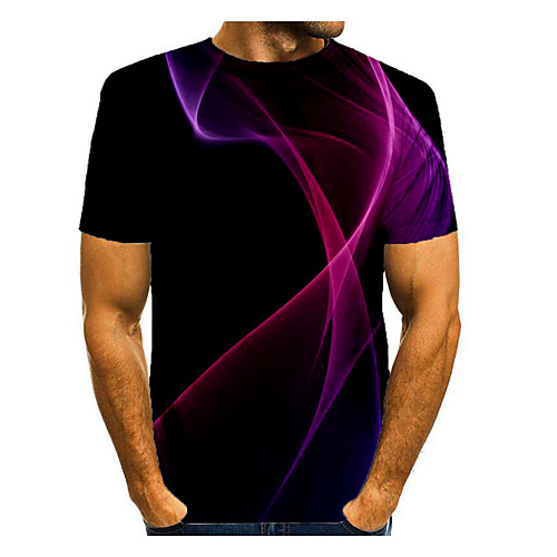 Men's T shirt Shirt Galaxy Graphic Optical Illusion Print Short Sleeve Daily Tops Basic Round Neck Purple
Men's T shirt Shirt Galaxy Graphic Optical Illusion Print Short Sleeve Daily Tops Basic Round Neck Purple