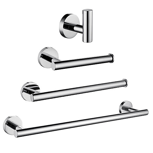 Multifunction Bathroom Accessory Set Mirror Polished Robe Hook and Bathroom Single Rod Stainless Steel Wall Mounted Silvery 4pcs
Multifunction Bathroom Accessory Set Mirror Polished Robe Hook and Bathroom Single Rod Stainless Steel Wall Mounted Silvery 4pcs