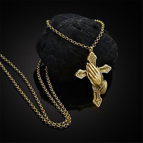 Pendant Necklace Retro Cross Fashion Copper Gold Silver 55 cm Necklace Jewelry 1pc For Street Festival
Pendant Necklace Retro Cross Fashion Copper Gold Silver 55 cm Necklace Jewelry 1pc For Street Festival
