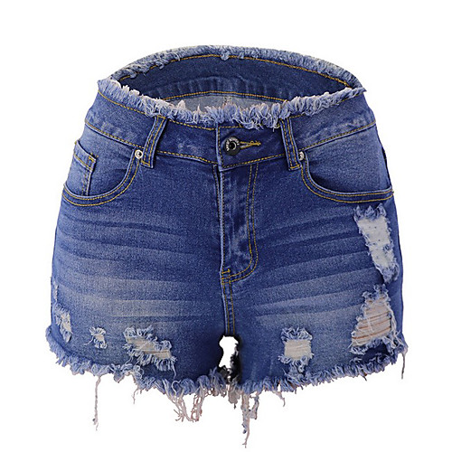 Women's Basic Slim Denim Shorts Pants - Solid Colored White Black Blue S / M / L
Women's Basic Slim Denim Shorts Pants - Solid Colored White Black Blue S / M / L
