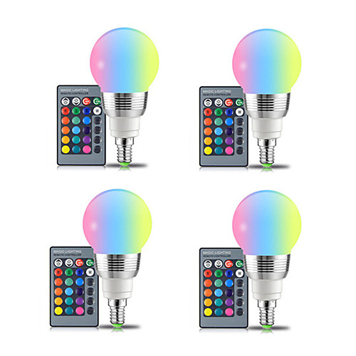 4pcs E27 LED Bulb 5W RGBW White 16 Color LED Lamp AC85-265V Changeable RGB Bulb Light With Remote Control Memory Function E14
4pcs E27 LED Bulb 5W RGBW White 16 Color LED Lamp AC85-265V Changeable RGB Bulb Light With Remote Control Memory Function E14