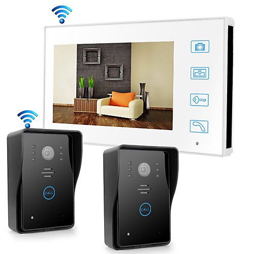 Wireless 2.4GHz 7 inch Hands-free 800480 with PIR Motion Detect video doorphone
Wireless 2.4GHz 7 inch Hands-free 800480 with PIR Motion Detect video doorphone
