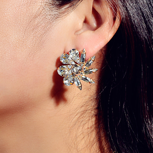 Women's Earrings Geometrical Wedding Petal Elegant Korean Sweet Modern French Imitation Diamond Earrings Jewelry Gold For 1 Pair
Women's Earrings Geometrical Wedding Petal Elegant Korean Sweet Modern French Imitation Diamond Earrings Jewelry Gold For 1 Pair