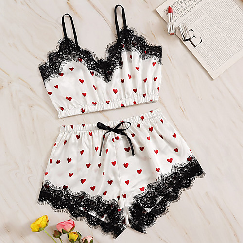Women's Lace Bow Print Erotic Suits Nightwear Geometric White S M L / Strap / V Neck / Strap
Women's Lace Bow Print Erotic Suits Nightwear Geometric White S M L / Strap / V Neck / Strap
