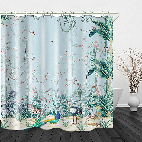 Hand Painted Jungle Pattern Waterproof Fabric Shower Curtain for Bathroom Home Decor Covered Bathtub Curtains with Hooks 72 Inch
Hand Painted Jungle Pattern Waterproof Fabric Shower Curtain for Bathroom Home Decor Covered Bathtub Curtains with Hooks 72 Inch