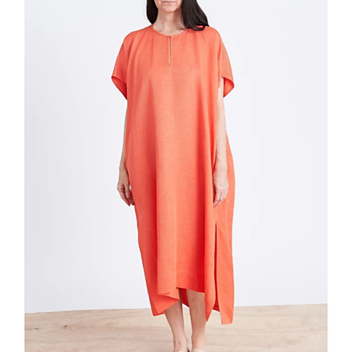 Women's Shift Dress Midi Dress - Short Sleeves Solid Color Summer Casual Daily 2020 Orange M L XL XXL XXXL
Women's Shift Dress Midi Dress - Short Sleeves Solid Color Summer Casual Daily 2020 Orange M L XL XXL XXXL