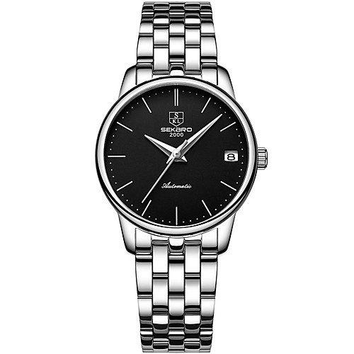 Unisex Mechanical Watch Minimalist Fashion Stainless Steel Automatic self-winding Black / Silver BlackGloden WhiteGolden Water Resistant / Waterproof Calendar / date / day Analog
Unisex Mechanical Watch Minimalist Fashion Stainless Steel Automatic self-winding Black / Silver BlackGloden WhiteGolden Water Resistant / Waterproof Calendar / date / day Analog