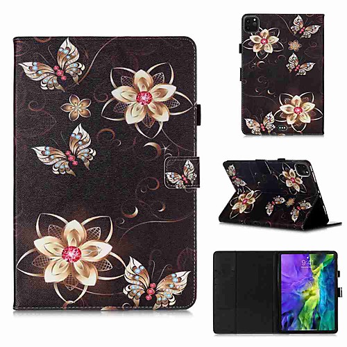 Case For Apple iPad Pro 11''(2020) / iPad 2019 10.2 / Ipad air3 10.5' 2019 Wallet / Card Holder / with Stand Golden Flower Butterfly PU Leather / TPU for iPad Air / iPad 4/3/2 / iPad (2018)
Case For Apple iPad Pro 11''(2020) / iPad 2019 10.2 / Ipad air3 10.5' 2019 Wallet / Card Holder / with Stand Golden Flower Butterfly PU Leather / TPU for iPad Air / iPad 4/3/2 / iPad (2018)