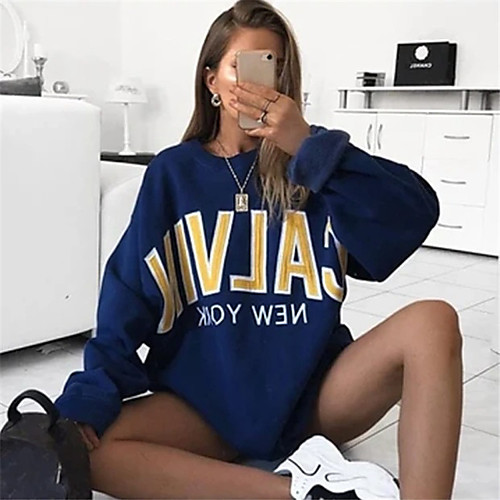 Women's Hoodie Sweatshirt Graphic Text Letter Daily Basic Oversized Hoodies Sweatshirts Cotton Loose Blue
Women's Hoodie Sweatshirt Graphic Text Letter Daily Basic Oversized Hoodies Sweatshirts Cotton Loose Blue