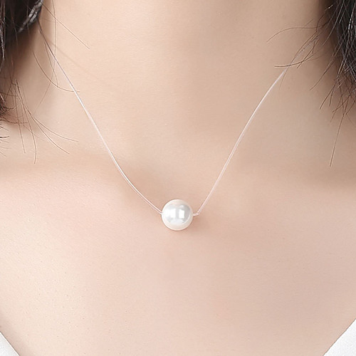 Women's Pendant Necklace Necklace Dainty Simple Basic Elegant Freshwater Pearl White 45 cm Necklace Jewelry For Anniversary Masquerade Birthday Party Beach Festival
Women's Pendant Necklace Necklace Dainty Simple Basic Elegant Freshwater Pearl White 45 cm Necklace Jewelry For Anniversary Masquerade Birthday Party Beach Festival