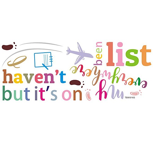 Characters Wall Stickers Plane Wall Stickers Decorative Wall Stickers PVC Home Decoration Wall Decal Wall Window Decoration 1pc
Characters Wall Stickers Plane Wall Stickers Decorative Wall Stickers PVC Home Decoration Wall Decal Wall Window Decoration 1pc