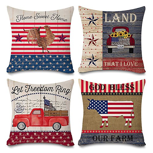Set of 4 Independence Day Room Decoration Pillow Cover 4th Of July Pillow Cases Sofa Cushion Cover Home Pillow Case Pillow Covers
Set of 4 Independence Day Room Decoration Pillow Cover 4th Of July Pillow Cases Sofa Cushion Cover Home Pillow Case Pillow Covers