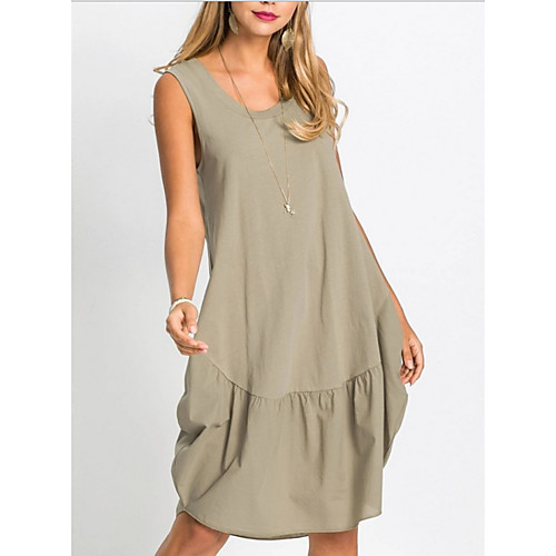 Women's Strap Dress Knee Length Dress - Sleeveless Solid Color Summer Casual Chinoiserie 2020 Light Brown Blue Light gray S M L XL XXL XXXL XXXXL XXXXXL
Women's Strap Dress Knee Length Dress - Sleeveless Solid Color Summer Casual Chinoiserie 2020 Light Brown Blue Light gray S M L XL XXL XXXL XXXXL XXXXXL