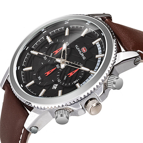 Men's Sport Watch Quartz Modern Style Stylish Genuine Leather Water Resistant / Waterproof Analog Casual Cool - Black Blue Brown
Men's Sport Watch Quartz Modern Style Stylish Genuine Leather Water Resistant / Waterproof Analog Casual Cool - Black Blue Brown