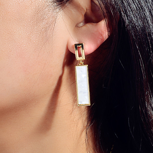 Women's Earrings Geometrical Fashion Wedding Trendy Modern Cute French Boho Earrings Jewelry White For Wedding Party Evening Engagement Vacation Beach 1 Pair
Women's Earrings Geometrical Fashion Wedding Trendy Modern Cute French Boho Earrings Jewelry White For Wedding Party Evening Engagement Vacation Beach 1 Pair