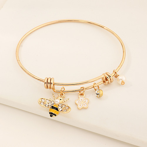 Women's Bracelet Bangles Bracelet Classic Flower Simple Classic Trendy Fashion Cute Alloy Bracelet Jewelry Gold For Party Evening Gift Date Beach Festival
Women's Bracelet Bangles Bracelet Classic Flower Simple Classic Trendy Fashion Cute Alloy Bracelet Jewelry Gold For Party Evening Gift Date Beach Festival