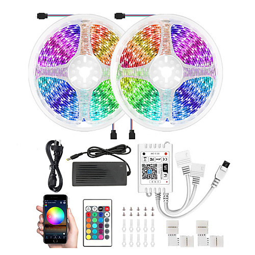 10m Light Sets LED Light Strips RGB Tiktok Lights Smart Lights 300 LEDs 5050 SMD 10mm 1 set APP Control Creative Cuttable 12 V
10m Light Sets LED Light Strips RGB Tiktok Lights Smart Lights 300 LEDs 5050 SMD 10mm 1 set APP Control Creative Cuttable 12 V