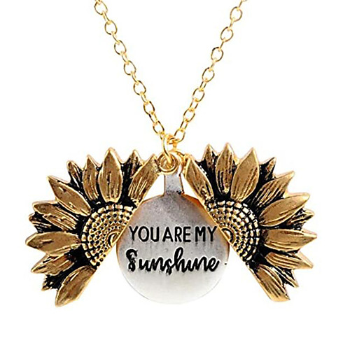 Pendant Necklace Statement Necklace Necklace Sunflower Statement European Trendy Rock Chrome Gold 51 cm Necklace Jewelry For Prom Street Birthday Party Beach Festival
Pendant Necklace Statement Necklace Necklace Sunflower Statement European Trendy Rock Chrome Gold 51 cm Necklace Jewelry For Prom Street Birthday Party Beach Festival