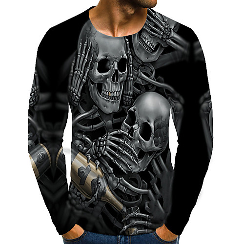 Men's T shirt Graphic Skull Plus Size Print Long Sleeve Daily Tops Streetwear Exaggerated Rainbow
Men's T shirt Graphic Skull Plus Size Print Long Sleeve Daily Tops Streetwear Exaggerated Rainbow