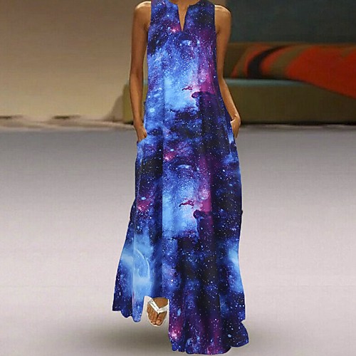Women's A-Line Dress Maxi long Dress - Sleeveless Print Summer Casual 2020 Black Blue Red S M L XL XXL XXXL XXXXL XXXXXL
Women's A-Line Dress Maxi long Dress - Sleeveless Print Summer Casual 2020 Black Blue Red S M L XL XXL XXXL XXXXL XXXXXL