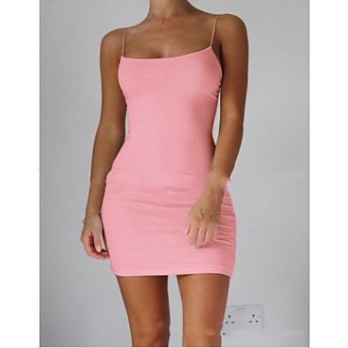 Women's Strap Dress Short Mini Dress Blushing Pink Gray White Black Brown Sleeveless Solid Color Summer cold shoulder Basic Hot Sexy Slim 2021 S M L XL XXL
Women's Strap Dress Short Mini Dress Blushing Pink Gray White Black Brown Sleeveless Solid Color Summer cold shoulder Basic Hot Sexy Slim 2021 S M L XL XXL