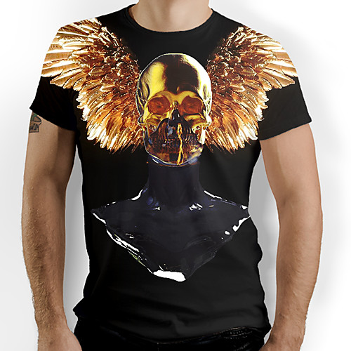 Men's T shirt Shirt Graphic Skull Print Short Sleeve Daily Tops Round Neck Black
Men's T shirt Shirt Graphic Skull Print Short Sleeve Daily Tops Round Neck Black