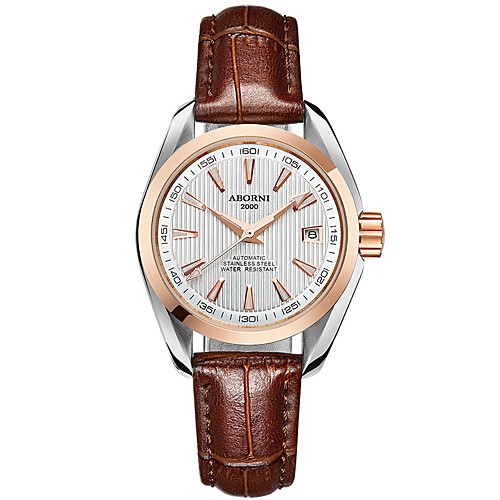 Women's Mechanical Watch Casual Elegant Stainless Steel Genuine Leather Automatic self-winding Golden / Brown GoldenBlack GoldenSilver Water Resistant / Waterproof Adorable Analog
Women's Mechanical Watch Casual Elegant Stainless Steel Genuine Leather Automatic self-winding Golden / Brown GoldenBlack GoldenSilver Water Resistant / Waterproof Adorable Analog