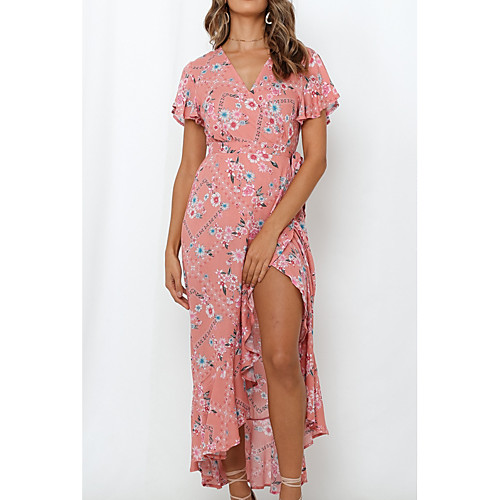 Women's Shift Dress Midi Dress - Short Sleeves Floral Summer Casual 2020 Blushing Pink S M L XL
Women's Shift Dress Midi Dress - Short Sleeves Floral Summer Casual 2020 Blushing Pink S M L XL