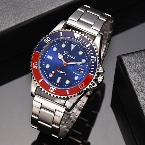 Men's Dress Watch Quartz Formal Style Modern Style Silver Casual Watch Cool Analog Casual Fashion - RedBlue White Black One Year Battery Life
Men's Dress Watch Quartz Formal Style Modern Style Silver Casual Watch Cool Analog Casual Fashion - RedBlue White Black One Year Battery Life