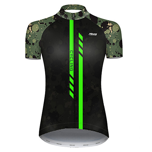 21Grams Women's Short Sleeve Cycling Jersey Summer Nylon Polyester Black / Green Stripes Patchwork Camo / Camouflage Bike Jersey Top Mountain Bike MTB Road Bike Cycling Ultraviolet Resistant Quick
21Grams Women's Short Sleeve Cycling Jersey Summer Nylon Polyester Black / Green Stripes Patchwork Camo / Camouflage Bike Jersey Top Mountain Bike MTB Road Bike Cycling Ultraviolet Resistant Quick