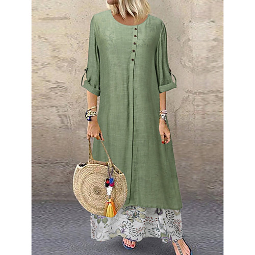 Women's A-Line Dress Maxi long Dress - Long Sleeve Floral Summer Casual 2020 Blue Green M L XL XXL XXXL XXXXL XXXXXL
Women's A-Line Dress Maxi long Dress - Long Sleeve Floral Summer Casual 2020 Blue Green M L XL XXL XXXL XXXXL XXXXXL