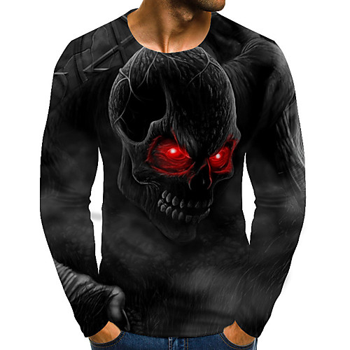 Men's T shirt Graphic Skull Plus Size Print Long Sleeve Daily Tops Streetwear Exaggerated Rainbow
Men's T shirt Graphic Skull Plus Size Print Long Sleeve Daily Tops Streetwear Exaggerated Rainbow