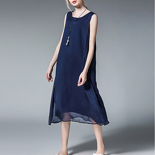 Women's Chiffon Dress Midi Dress - Sleeveless Solid Color Summer Casual Chinoiserie 2020 Wine White Black Green Dusty Blue L XL XXL XXXL XXXXL
Women's Chiffon Dress Midi Dress - Sleeveless Solid Color Summer Casual Chinoiserie 2020 Wine White Black Green Dusty Blue L XL XXL XXXL XXXXL